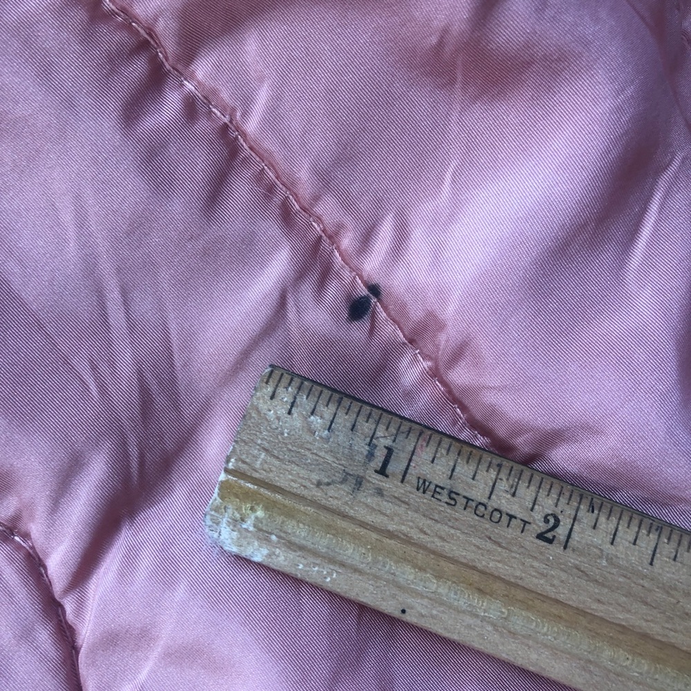 Vintage Peach Satin Coverlet Bedspread 68 x 78 - Picture 7 of 12